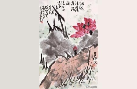 李苦禅画荷花：探寻浑厚平实中的妙得天趣